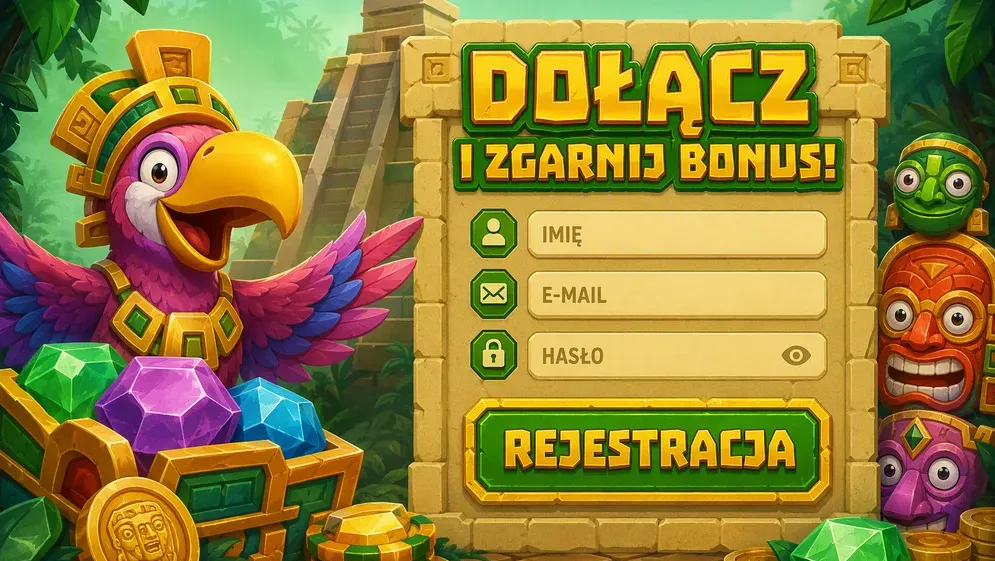 formularz rejestracji kasyna z krokami na ekranie