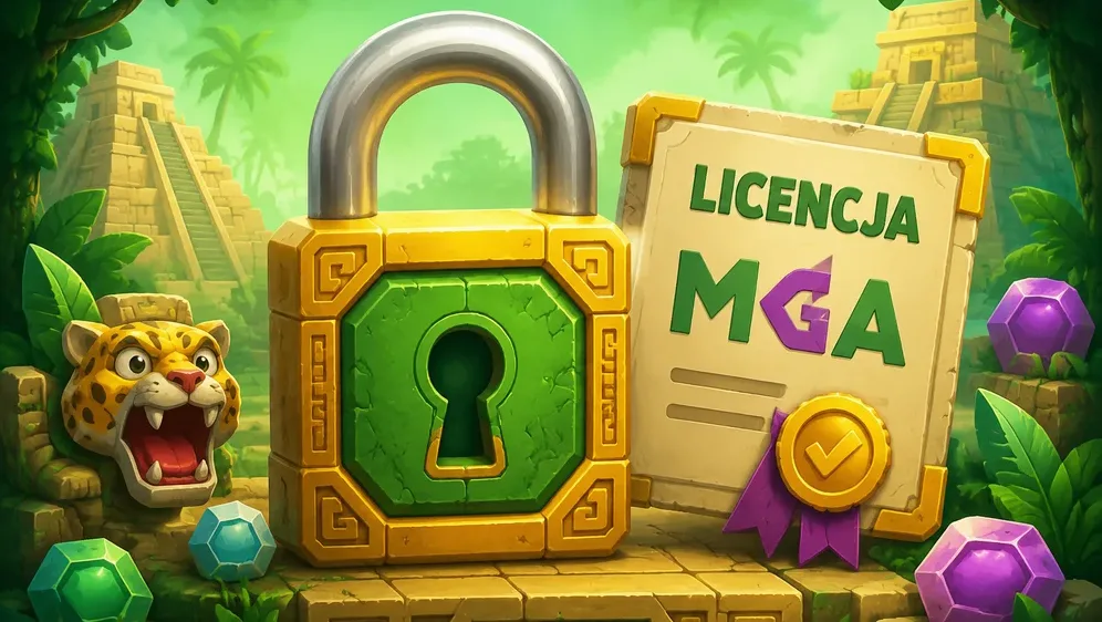 zamknięta kłódka z certyfikatem licencji MGA